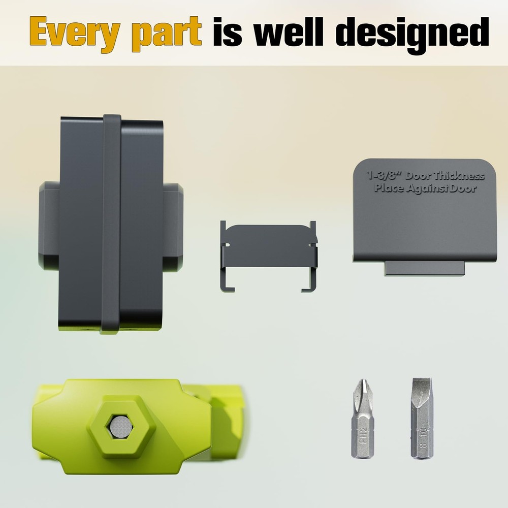 Door Latch Kit, Mortise Tool for Accurate Scoring and Green