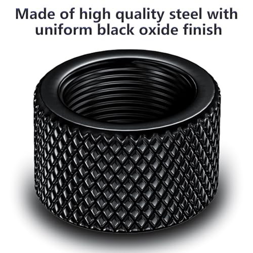 1 or 2 Pack Thread Protector 5/8X24 Steel Thread Adapters (Black)