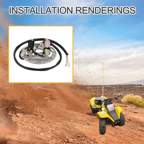 Stator Coil Motorcycle Ignition Magneto Stator Plate Replacement for LT80 LT