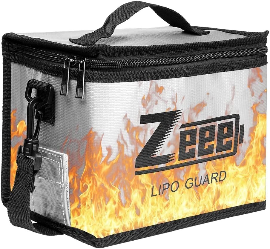 Fireproof Explosionproof Lithium Battery Storage Bag Large Capacity Safe Pouch