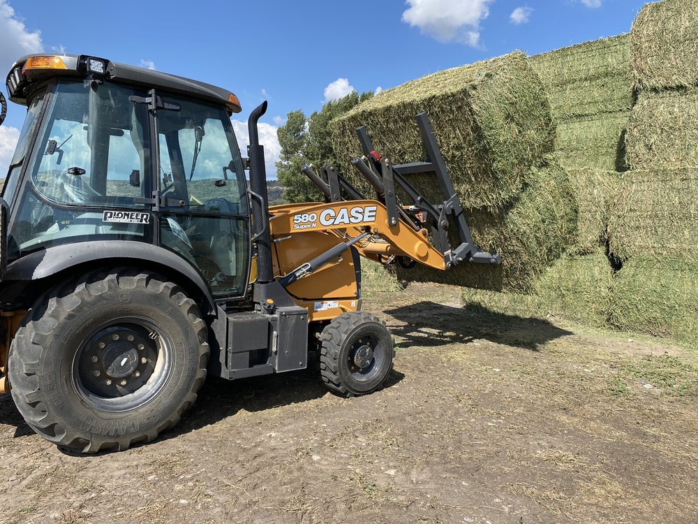 bale fork, quick connect, for case backhoe