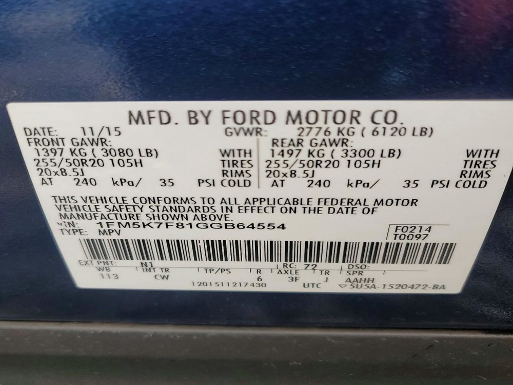 Shifter EXPLORER 2016 Transmission Shift 5592452