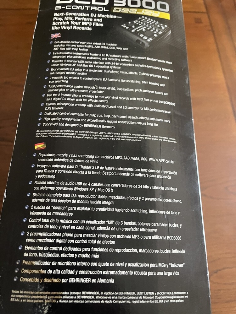 Behringer ~ BCD-3000 B-Control Deejay ~ 4-channel DJ Controller