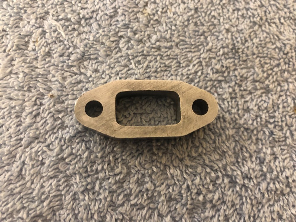 RC Helicopter 60 Size Side Exhaust Engine Header With Exhaust Spacer