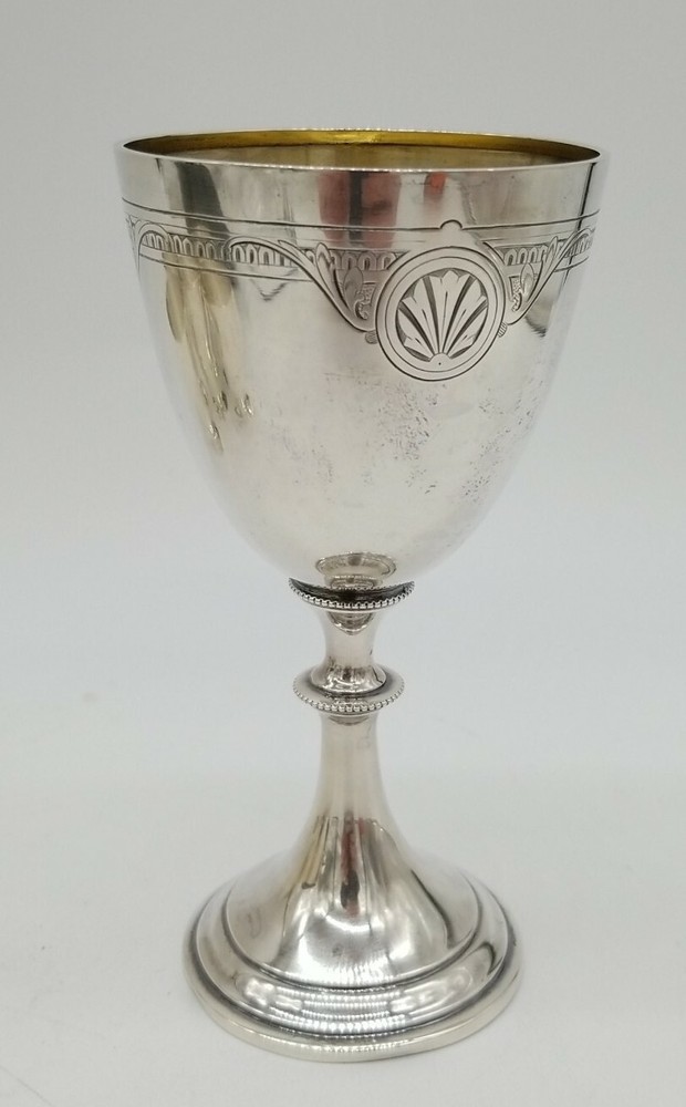 EARLY WHITING STERLING SILVER GOBLET / CHALICE