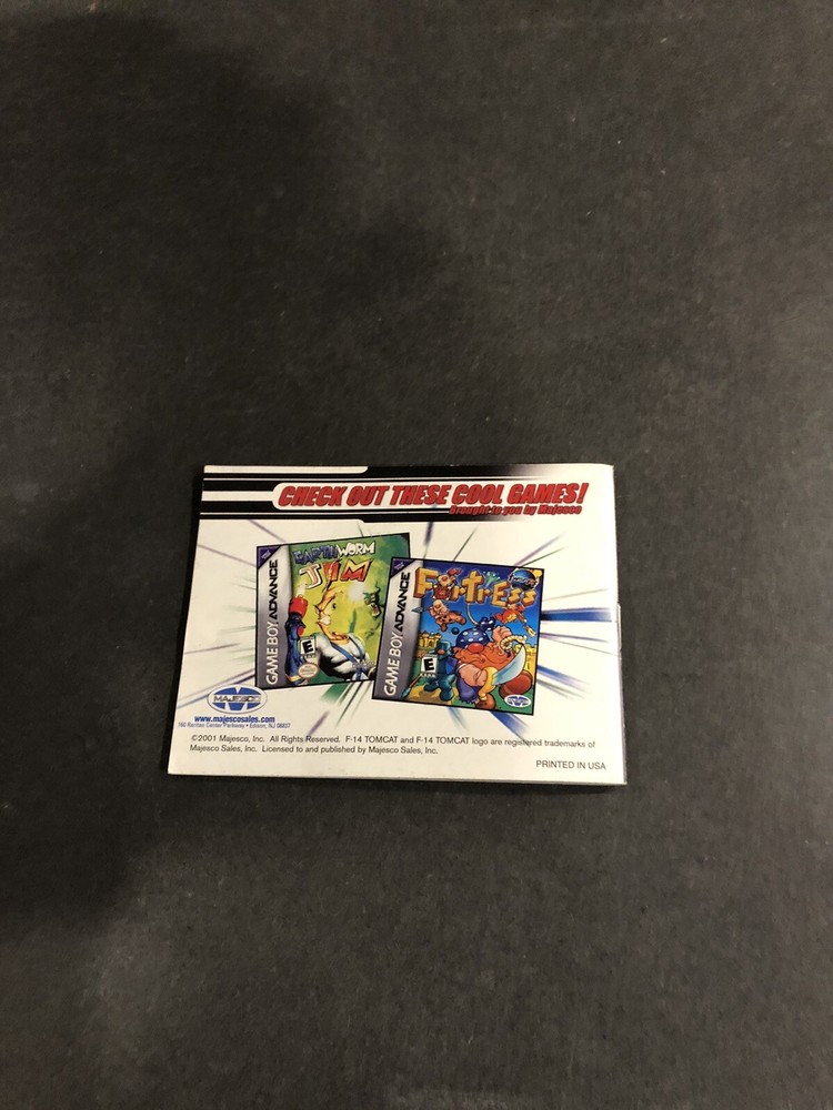 f-14 tomcat gba Manual Only