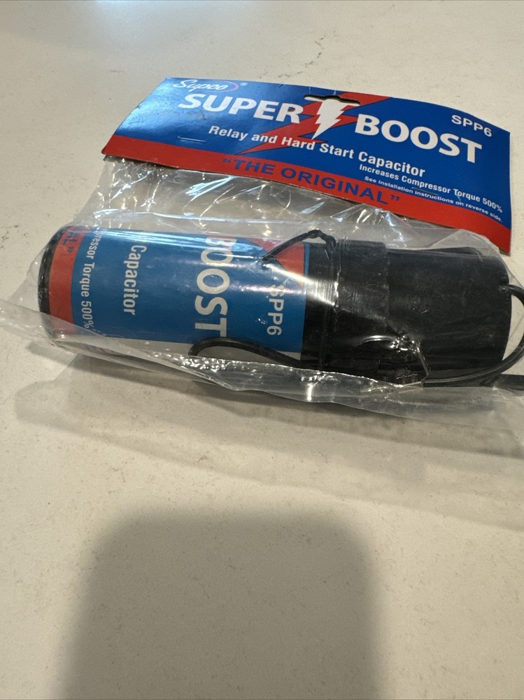 New Supco SPP6 Super Boost Relay And Hard Start Capacitor