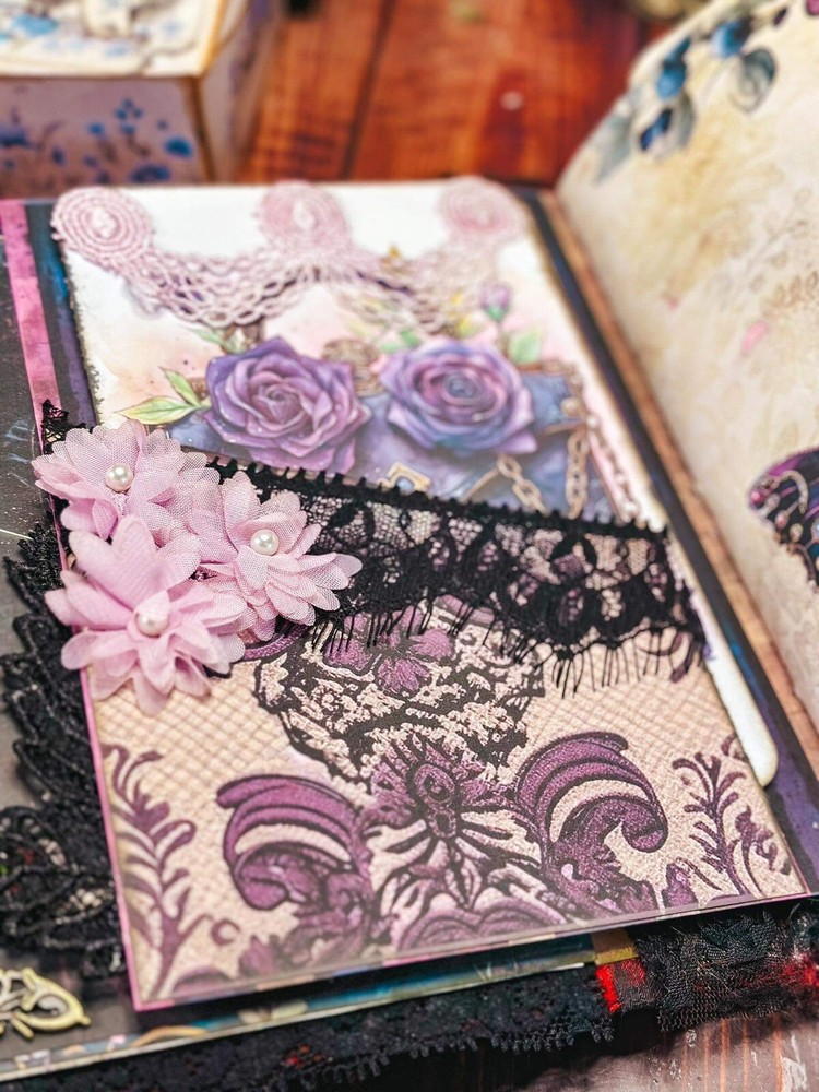 Handmade Gorgeous Junk Journal Boudoir theme
