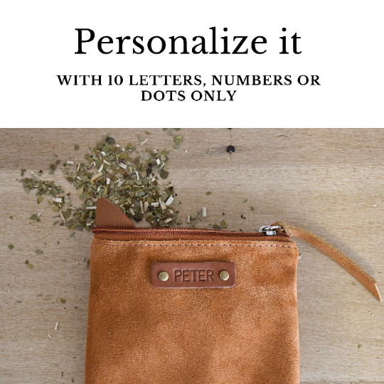 Yerba Mate Container, Mate Gourd Leather Accessory