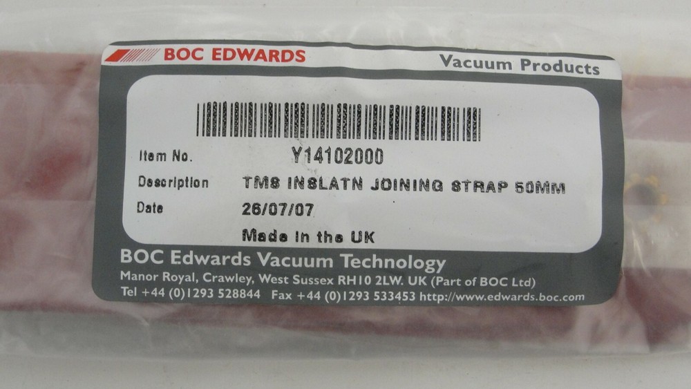Edwards Y14102000 insulation joining strap 50mm new