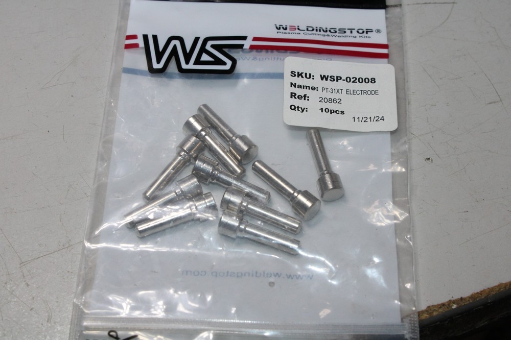 Plasma Cutting Torch Electrodes PT-31XT Pkg10 Welding Stop
