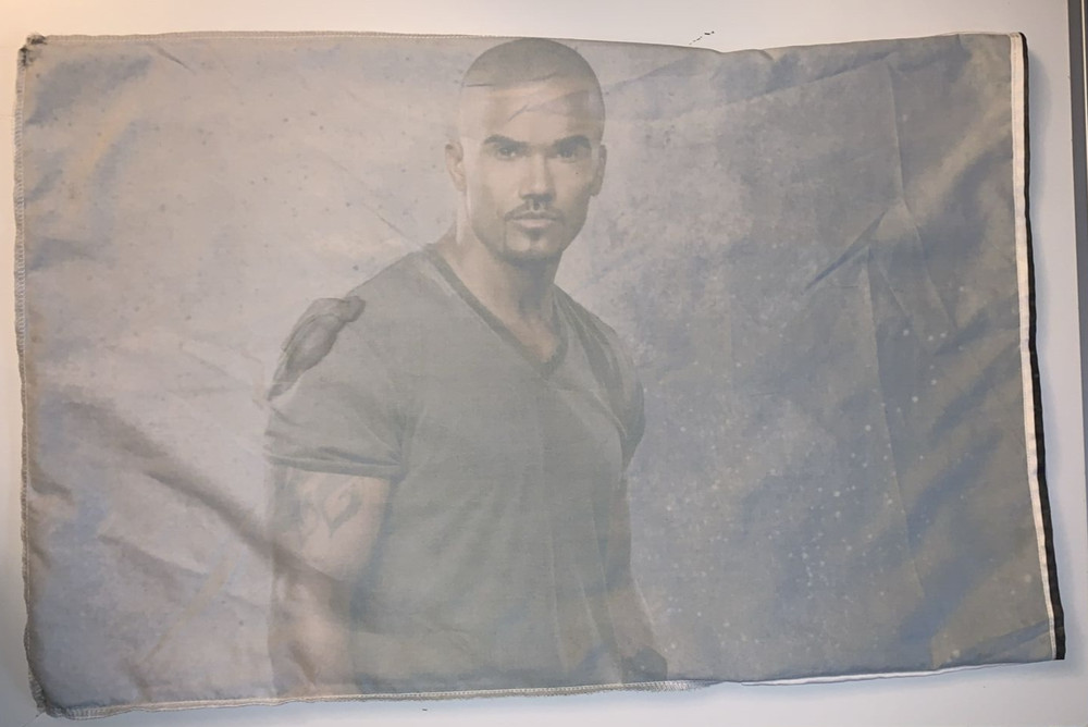 Criminal Minds Shemar Moore 30" x 20" bed pillowcase, no tags