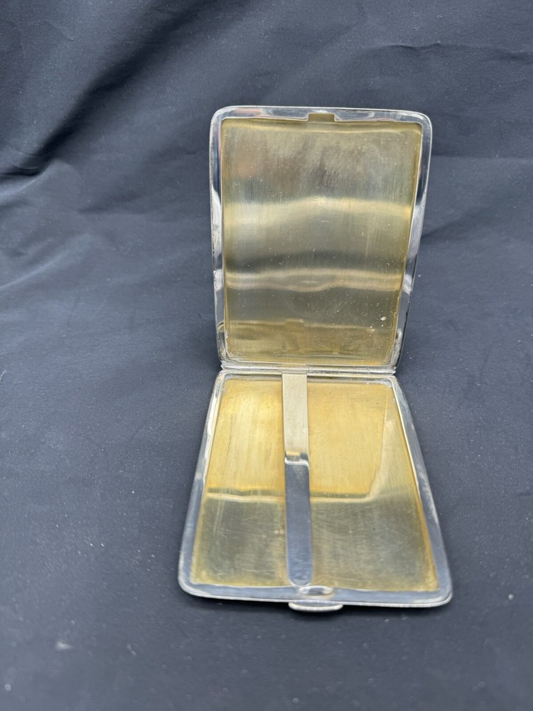 Antique Napier Sterling Silver Cigarette Case, 102 grams