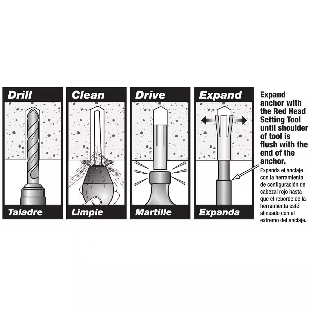 3/8 In. Solid Drop-In Anchor Setting Tool