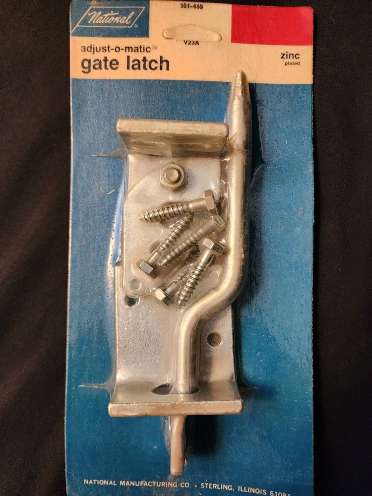National Hardware V23A Adjust-O-Matic Heavy-Duty Steel Gate Latch 8" Zinc