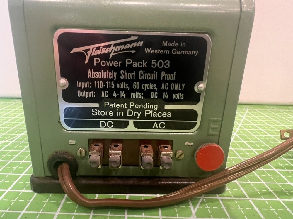 Fleischmann Model Train Power Pack 503, Needs Power Cord, Made in Germany