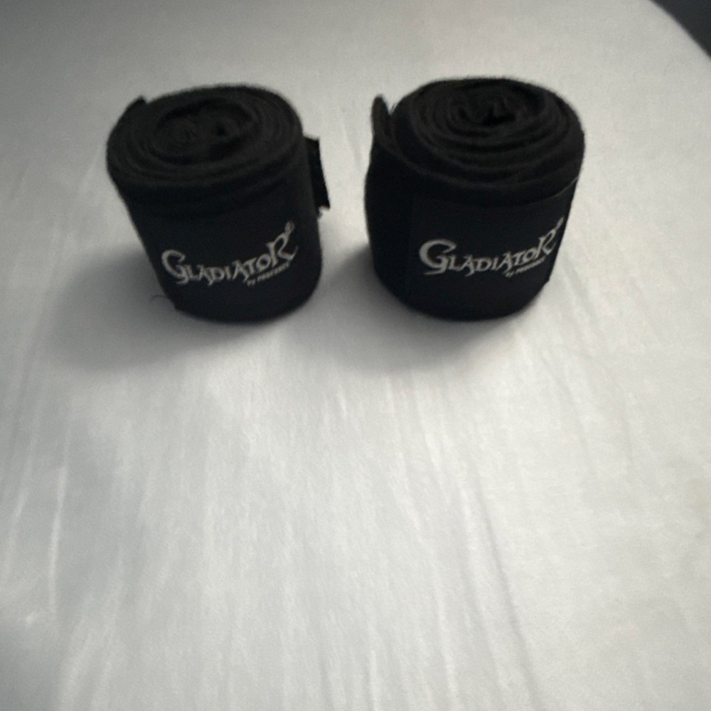 Gladiator Boxing Hand Wraps Black Pair