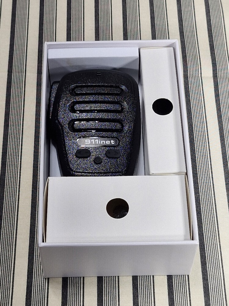 911net H3 Bluetooth Remote Speaker Microphone w/ Charger New Open Box
