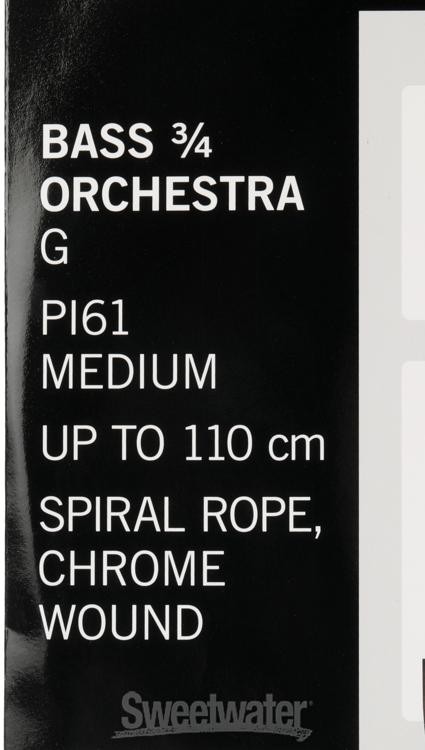 Thomastik-Infeld PI61 Peter Infeld Orchestra Double Bass G String - 3/4 Size,