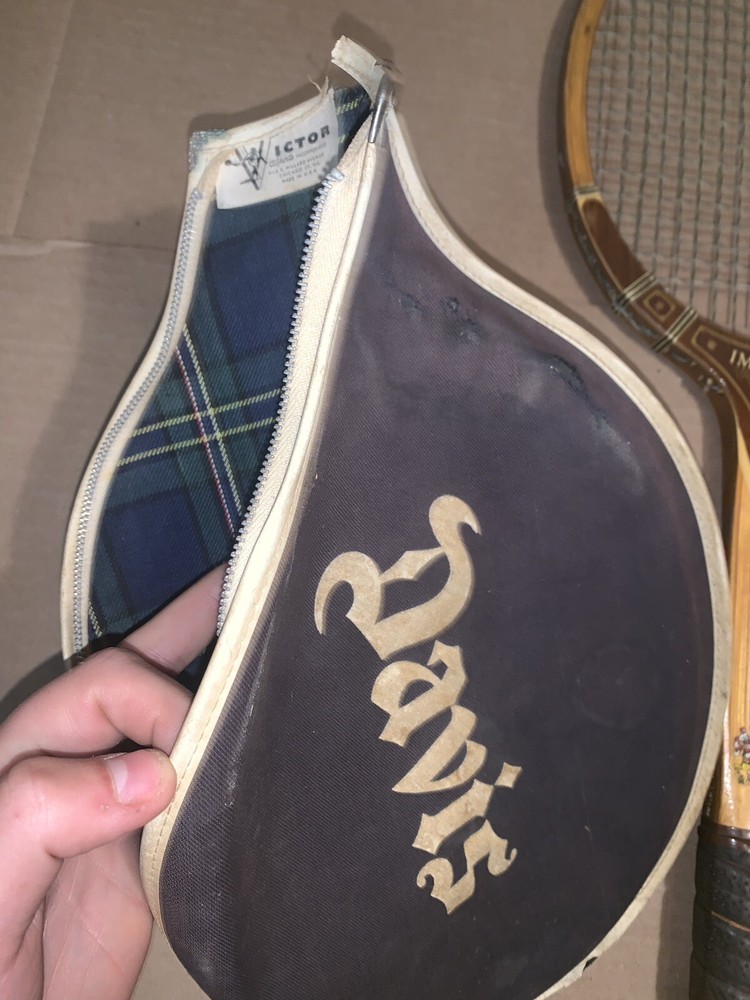 Vintage Davis Imperial Tennis Racket With Case