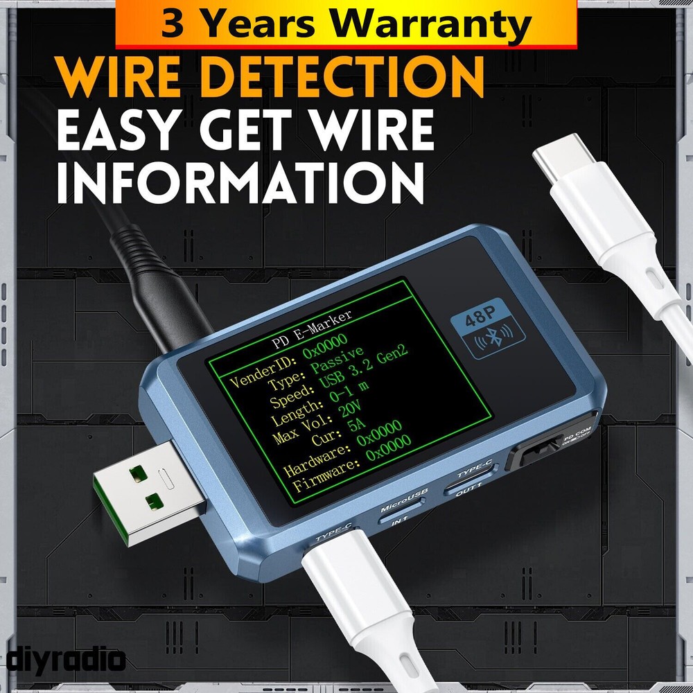 FNB48P Bluetooth Version Blue High Quality USB Tester +Bluetooth for Charge Test