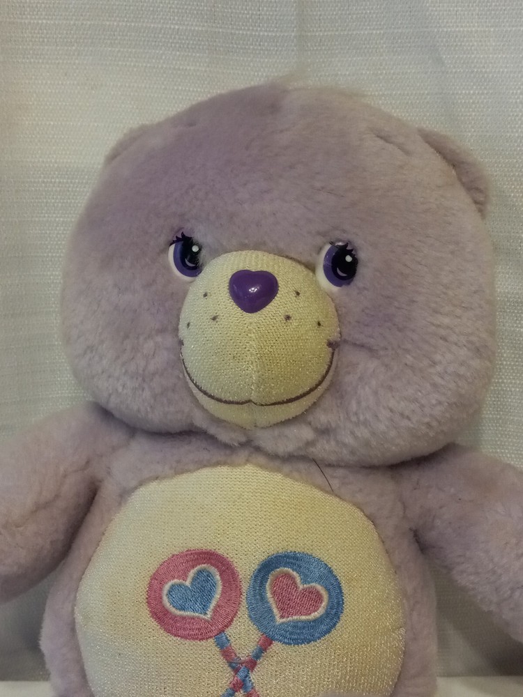 Care Bears Share Bear Lollipops Purple Lavender 2003