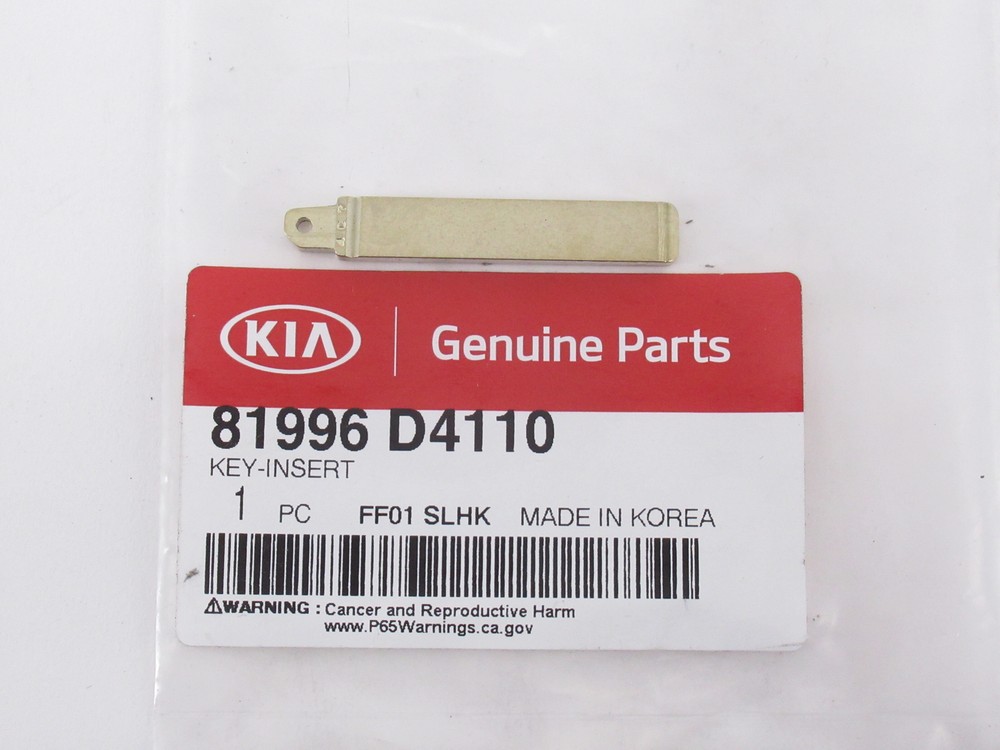 Genuine OEM Kia 81996 D4110 Key Blade Insert Blank 2016-2020 Optima