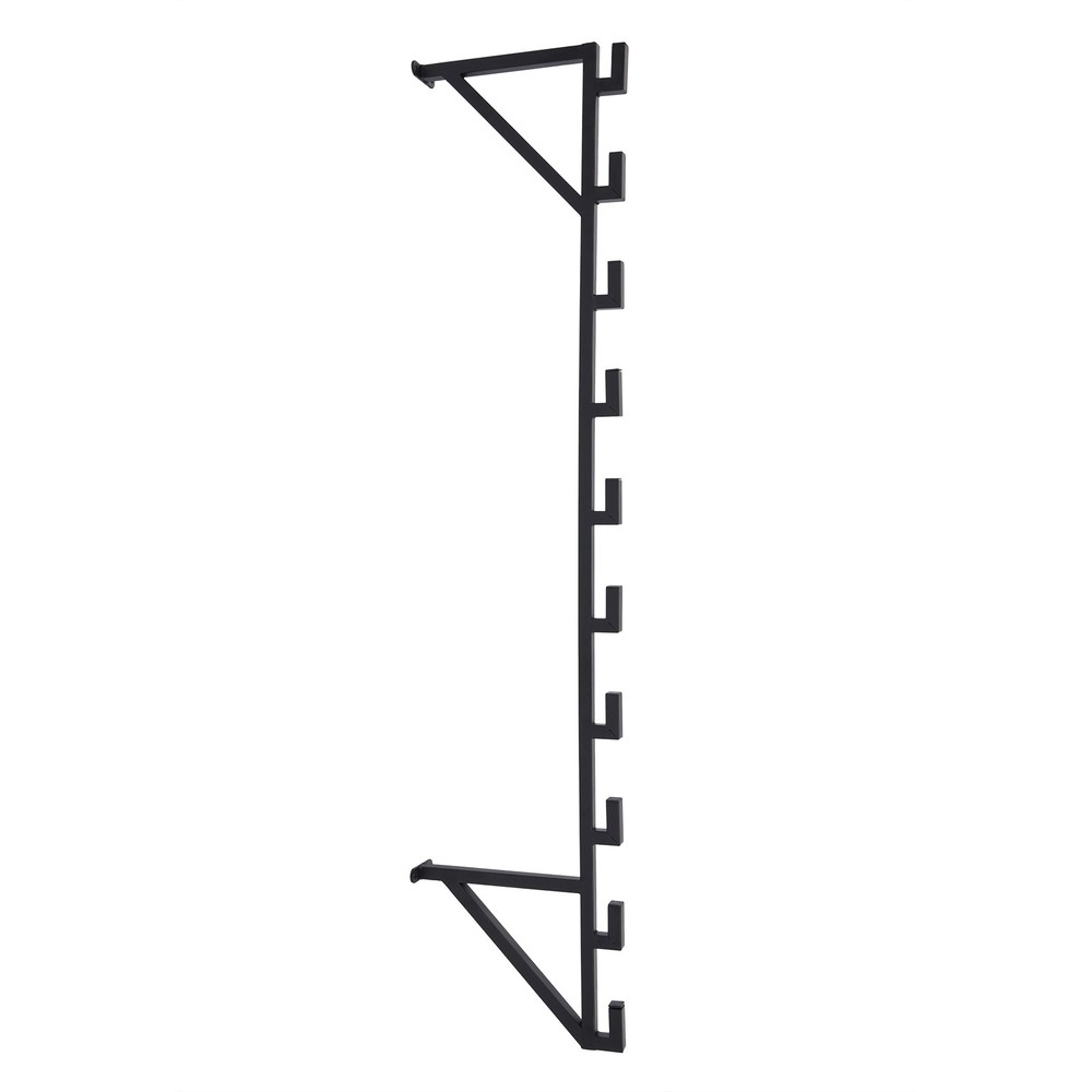 Wall Mounted Display Rack, 10-Layer Wall Wrapping Paper Ribbon Organizer Black