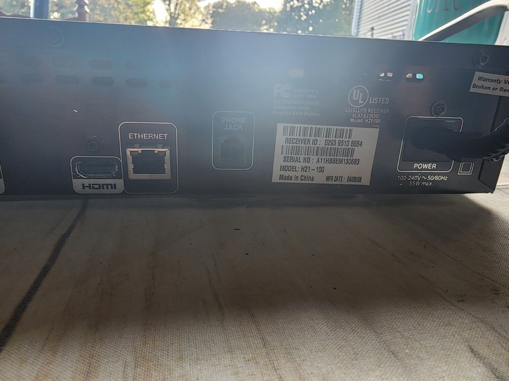 DIRECTV H21-100 HD Digital Satellite Receiver