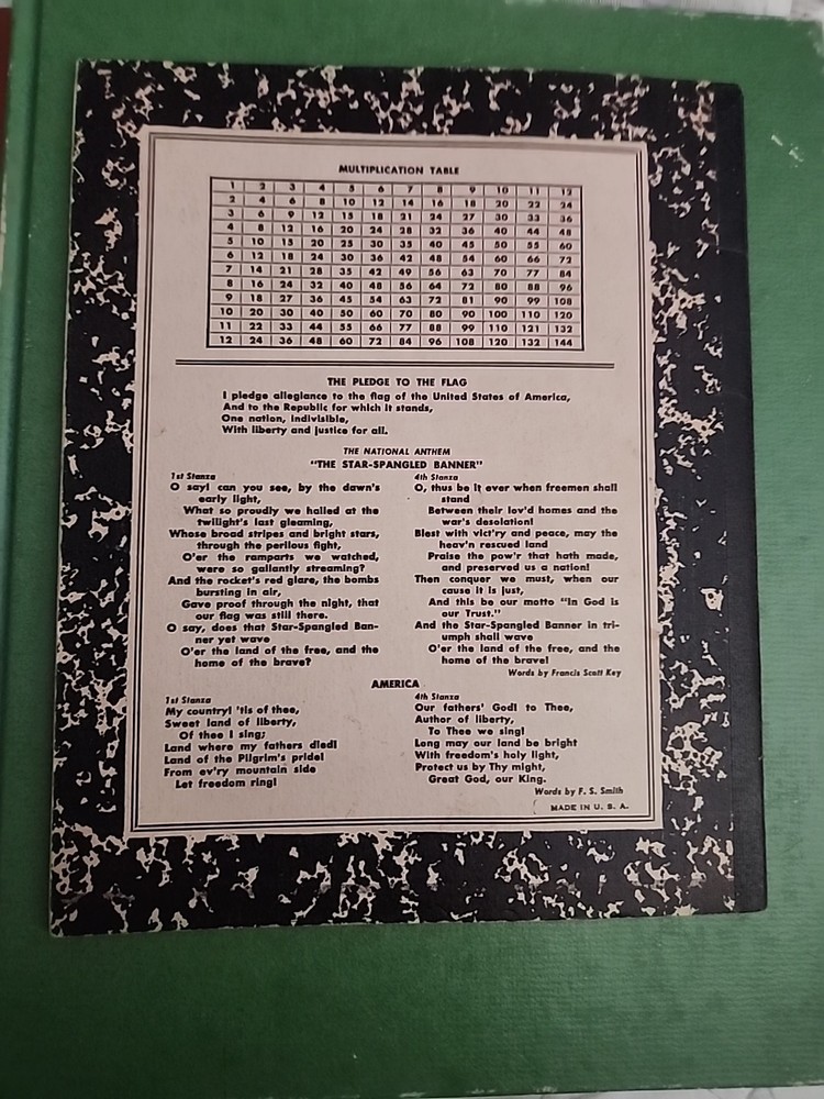 1940s - 1960s Style Composition Notebook Lightly Used