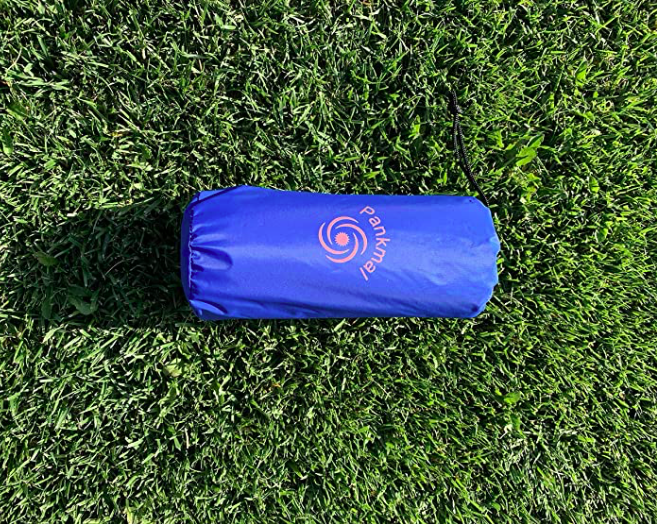 Sleeping Pad, Mat, Compact, double valve for camping blue Ultra Light