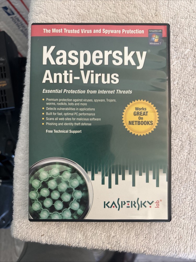 Kasperslab Anti-Virus Software PC Protection Netbook Compatible