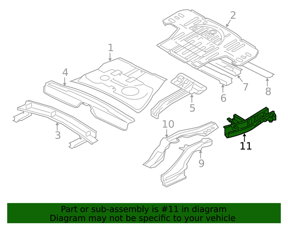Genuine Mitsubishi Rail End 5253M575