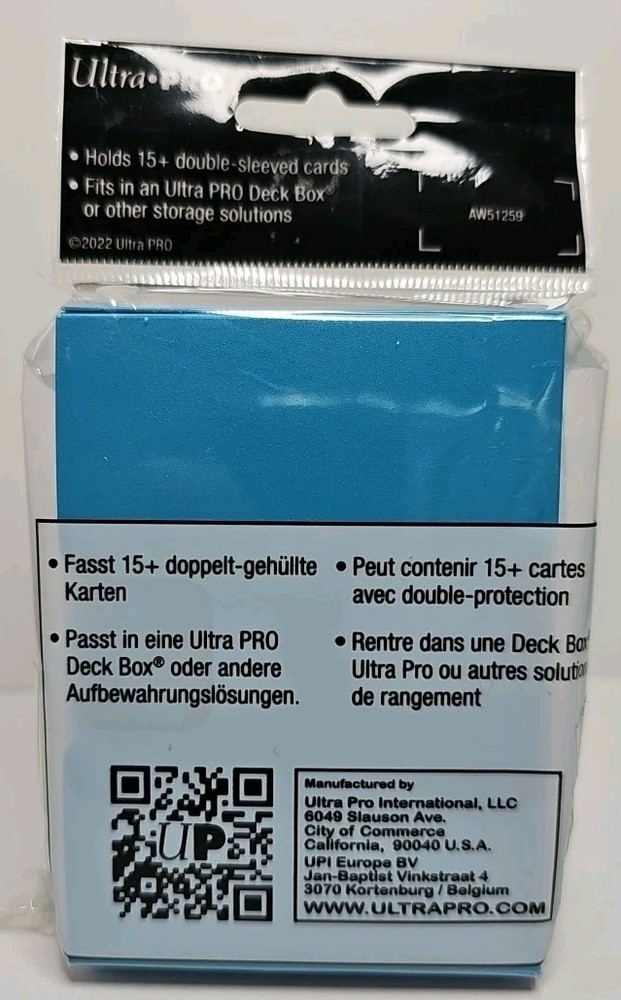 Ultra Pro Light Blue Aqua 15+ Deck Box 3-Pack Cube Draft Storage Newe