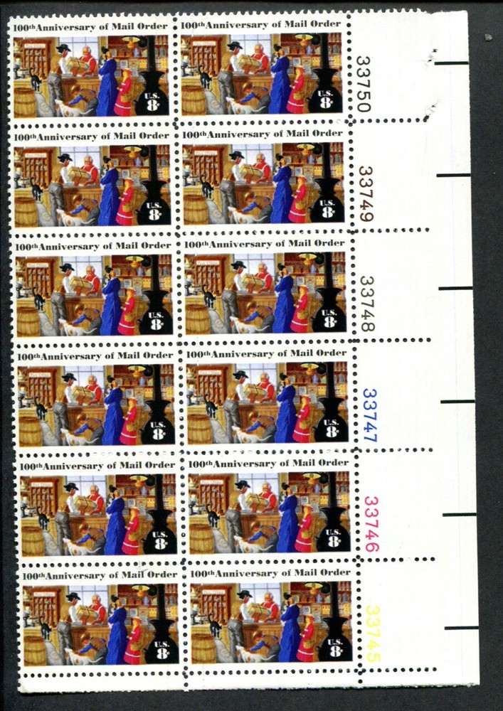 US Plate Block MNH # 1468  8c Mail Order   , pb1468