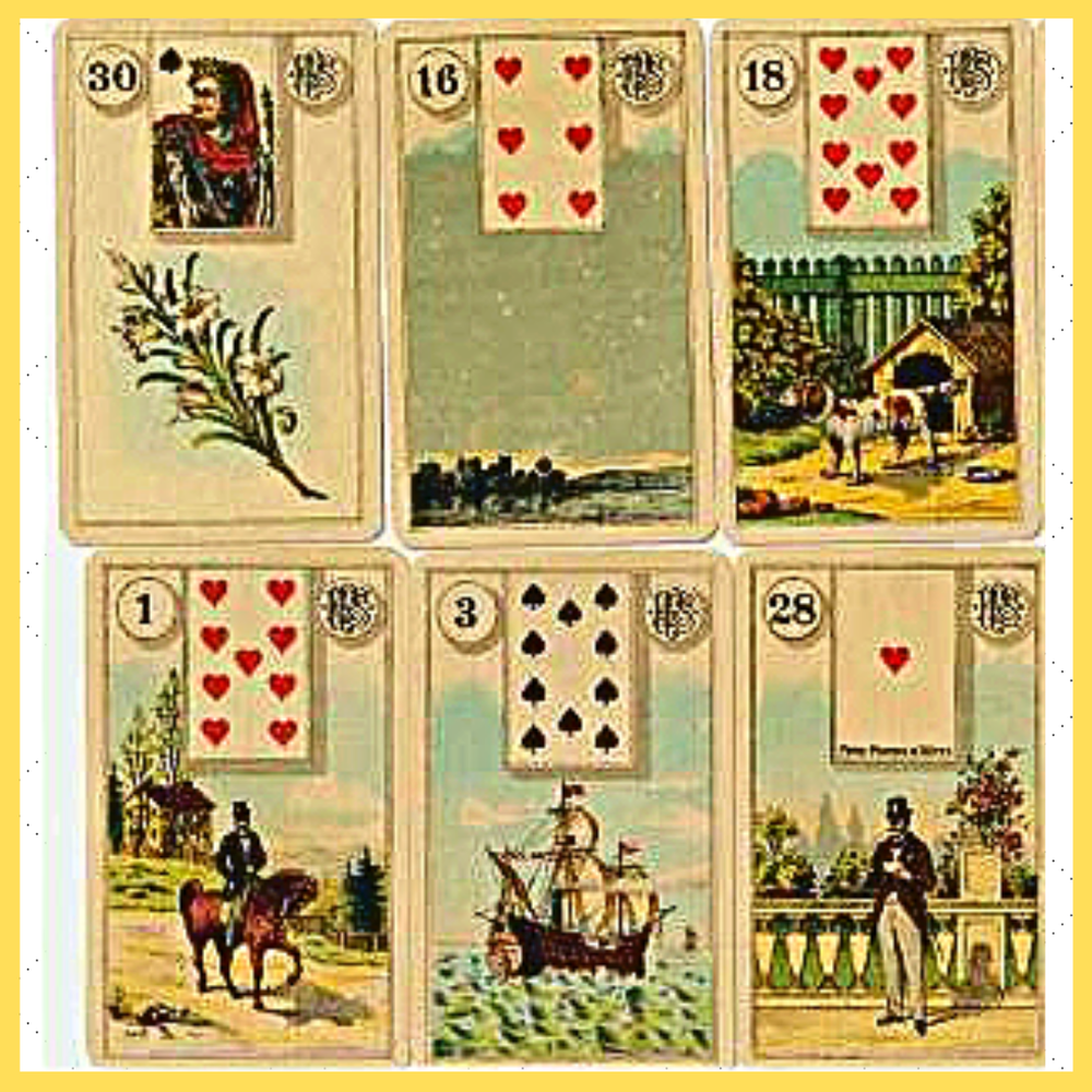 Leormand GRAND TABLEAU Oracle 36Tarot Cards Deck FR engl. Version Divination