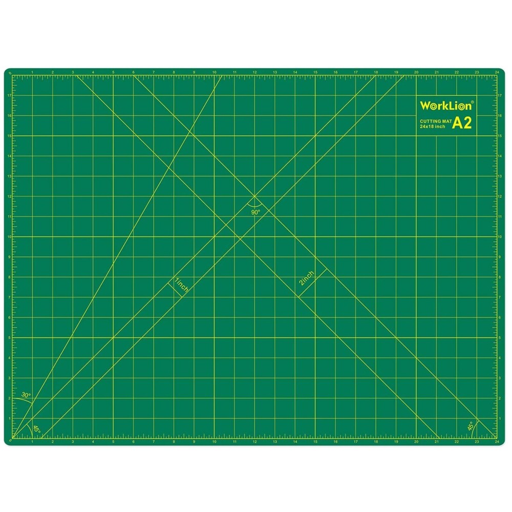 Versatile 18'' x 24'' Gridded Cutting Mat - Eco-Friendly, Self-Healing Design