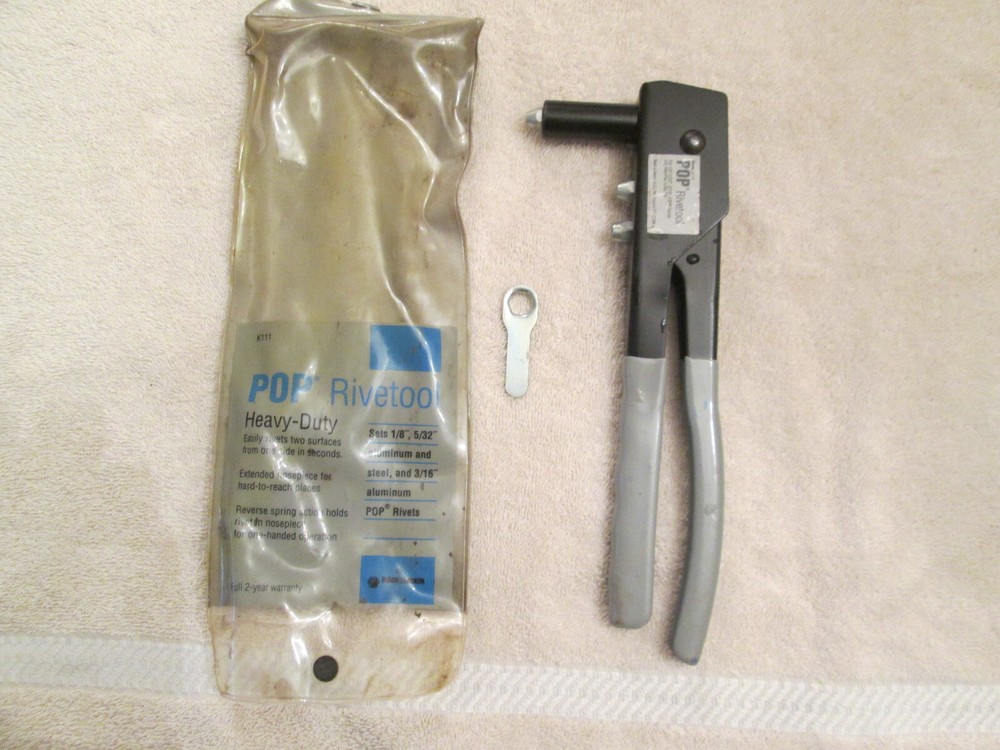 'POP' Rivetool K111 Heavy Duty Reverse Spring Action One Hand Operation