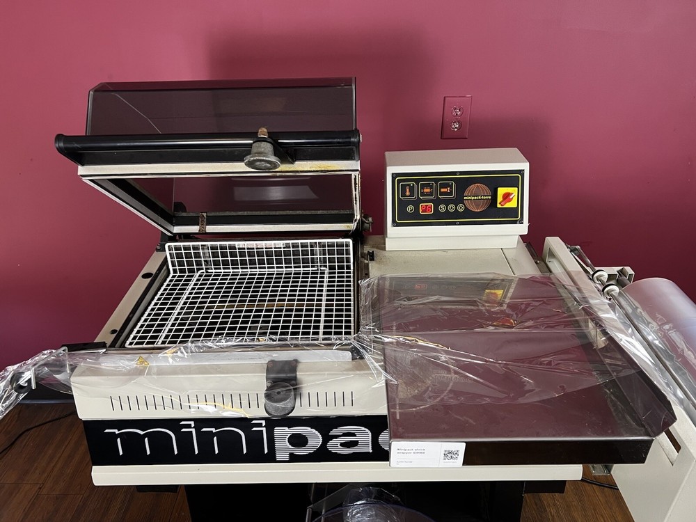 MINIPACK FM 75 DIGIT SEMI-AUTOMATIC SHRINK WRAP MACHINE !Video!