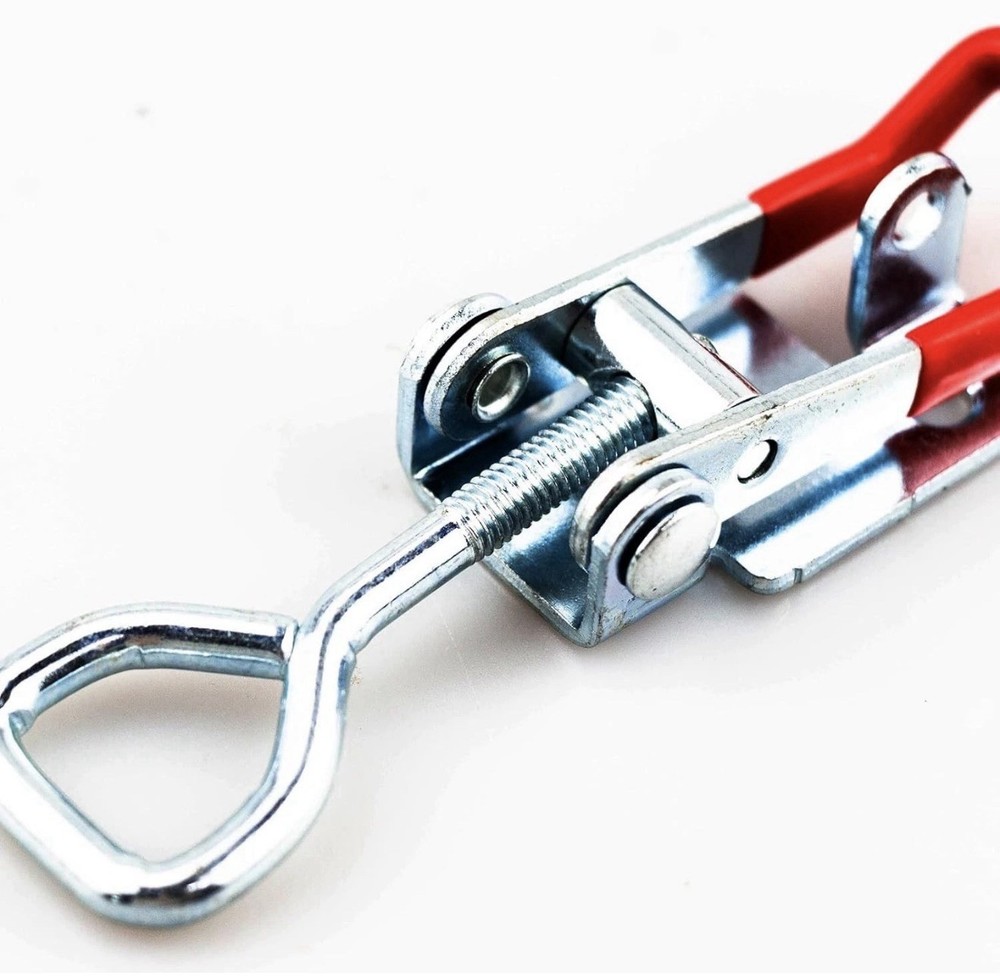 2 PCS Heavy Duty 4002 Toggle Latch Clamp, Adjustable Medium Red