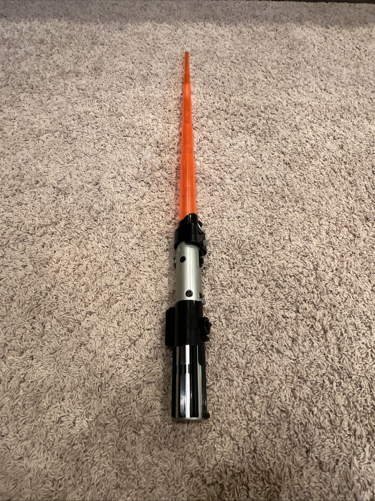 Vintage Star Wars Lightsabers Hasbro Obi Wan, Darth Vader Spring Action Blue Red