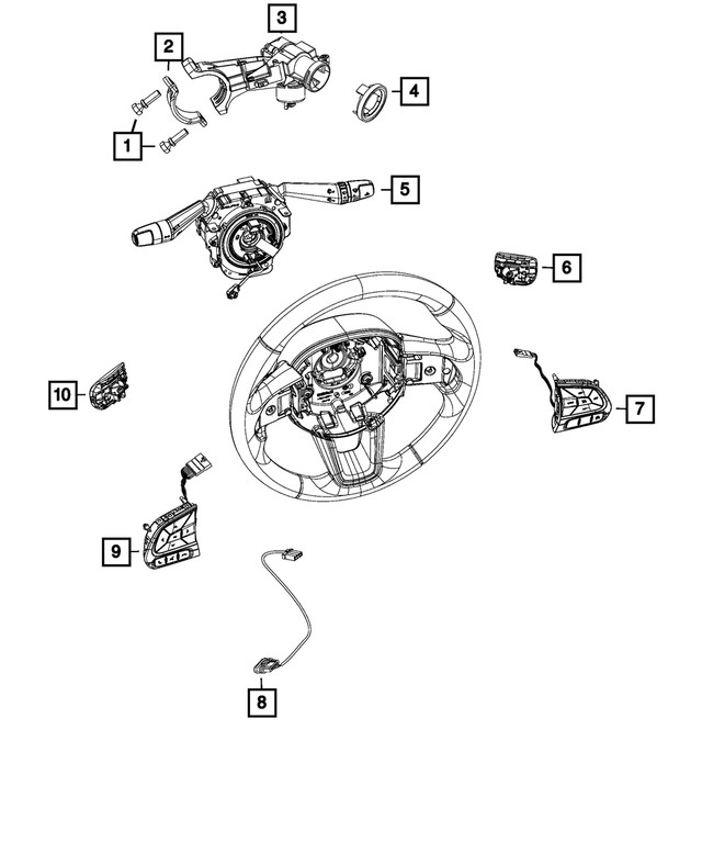 Genuine Mopar Speed Control Switch 6VD12U00AA
