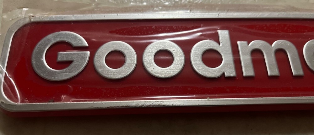 Goodman AC Label Nameplate 0161r00092