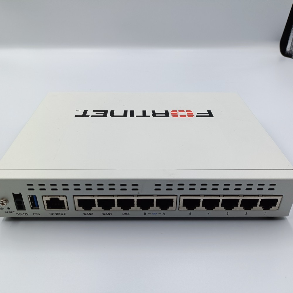 Fortinet Fortigate-60F Network Security Firewall Initialized FG-60F w/Adapter