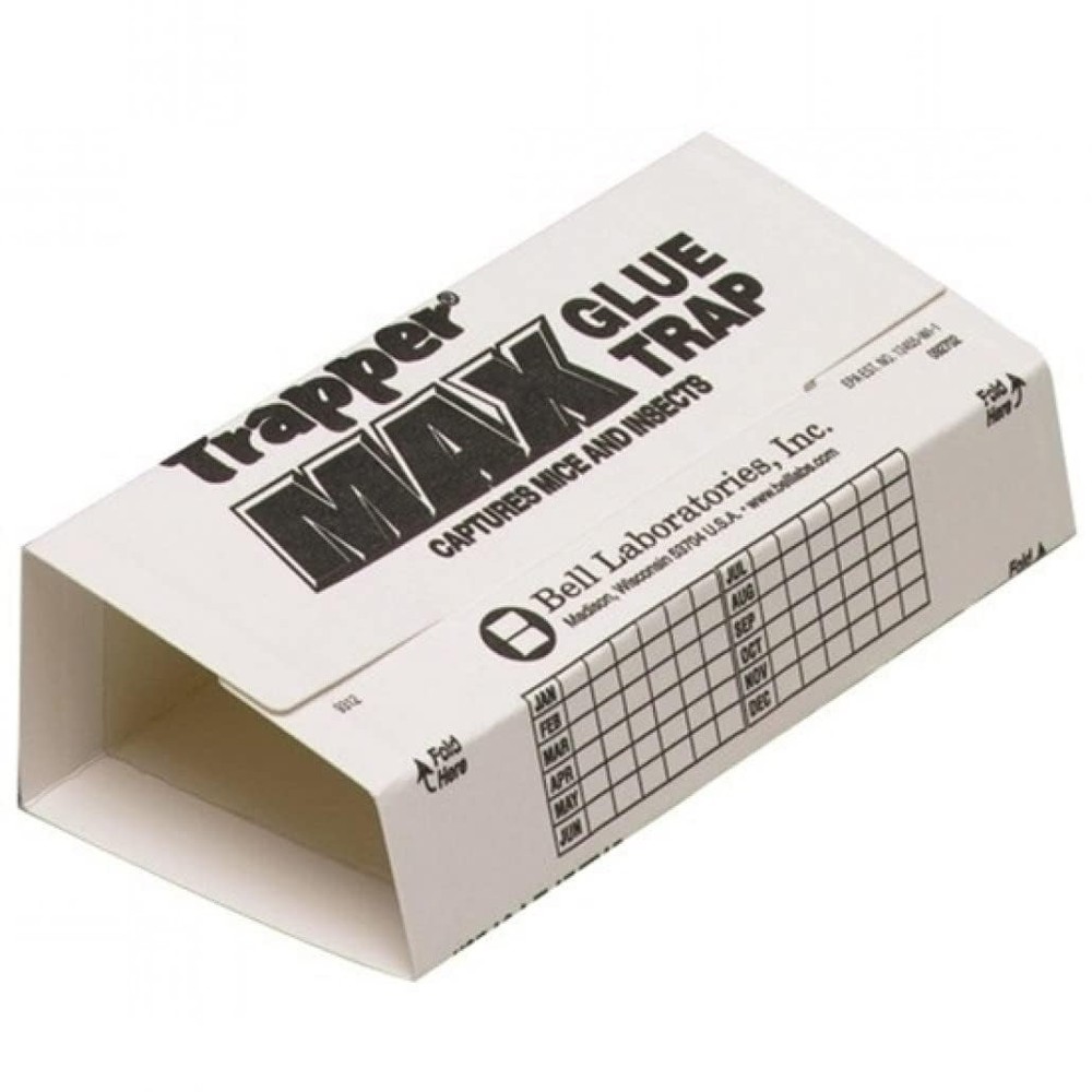 Trapper Max Mouse  Insect Glue Boards-72 Boards White