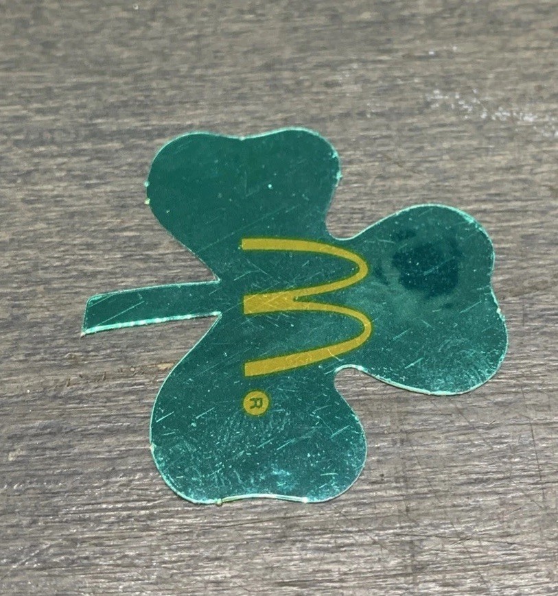 MCDONALD'S EMPLOYEE 4 LEAF CLOVER Sticker