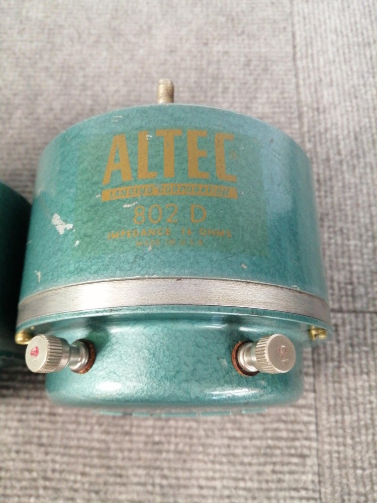 ALTEC 802D Driver Unit Pair Very Good from JP