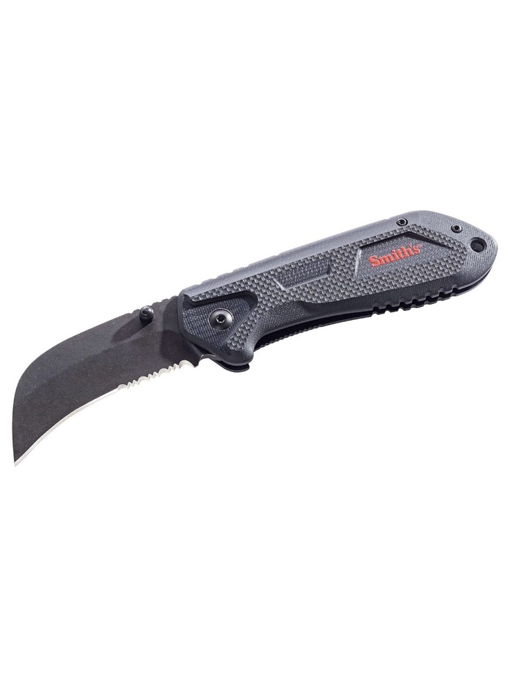 Smith's 51240 EdgeWork-Site Hawk Bill Knife , Black