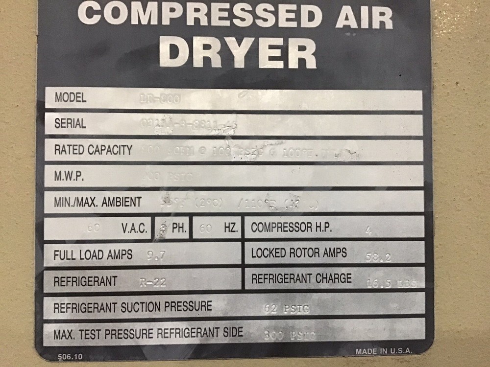 Leroi LR-800 800 cfm dryer