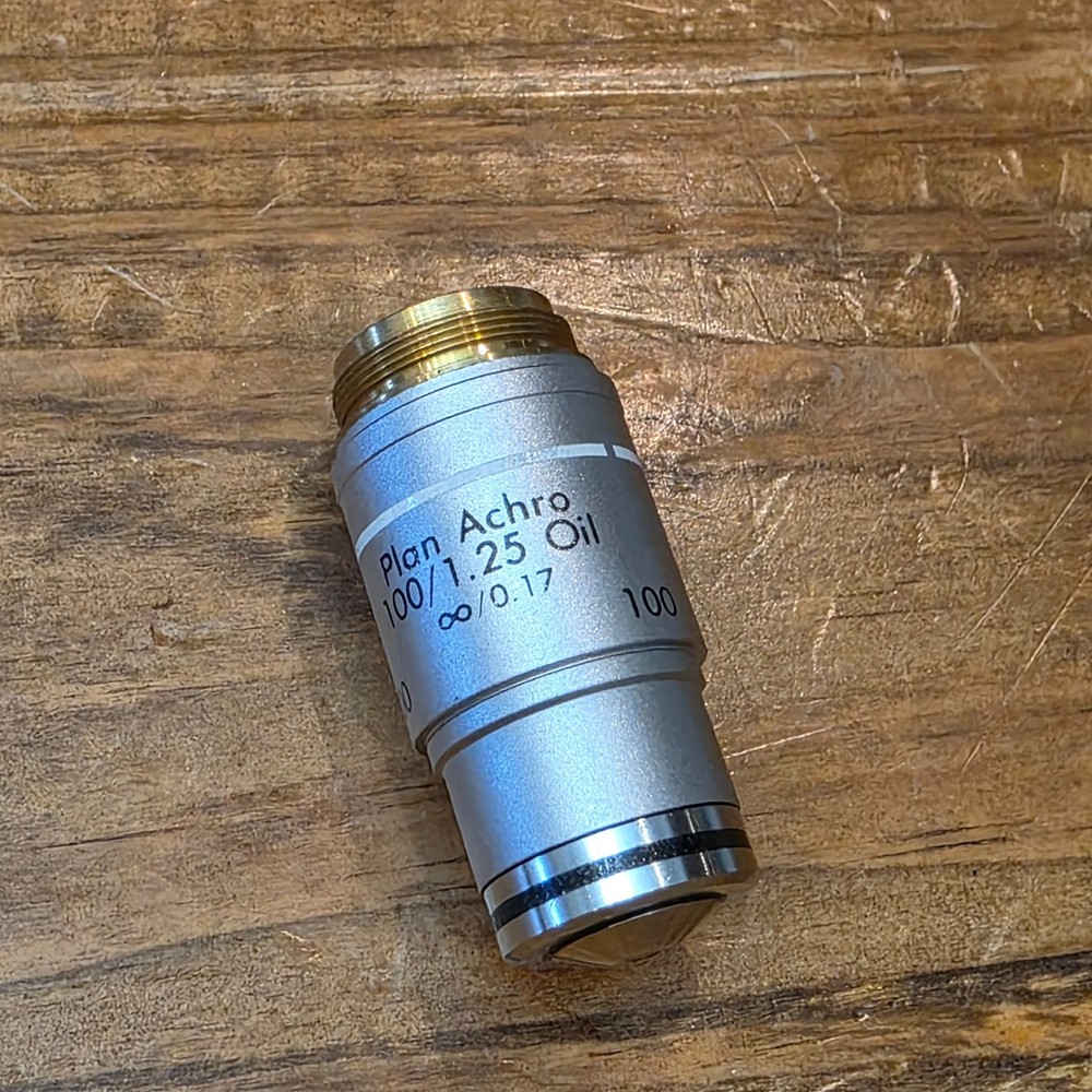 Reichert Plan Achro Microscope Objective #1736 100/1.25 Oil Ph